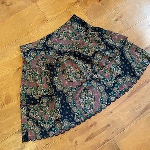 Scalloped-hem J. Crew Skirt